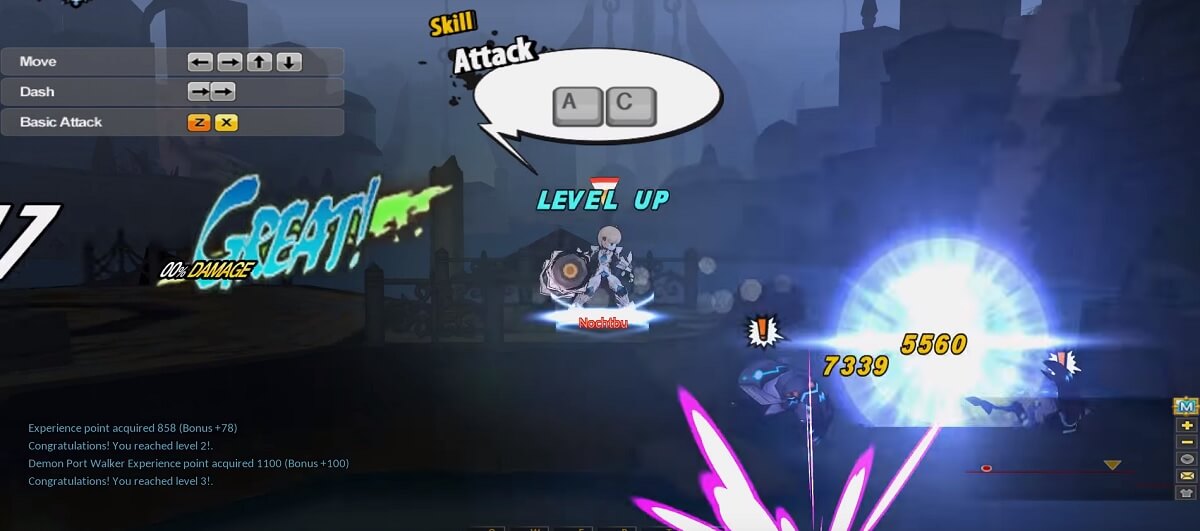 Elsword-Screenshot-Attack-Controls